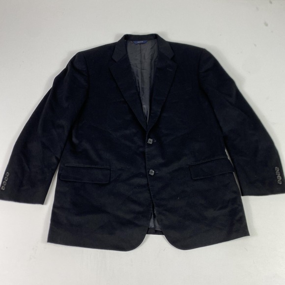 Loro Piana Cashmere Jacket Brooks Brothers 1818 Madison Blazer Mens 44R Black
